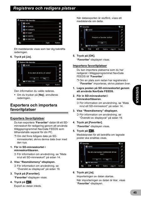 Pioneer AVIC-F940BT - User manual - danois, finnois, su&eacute;dois