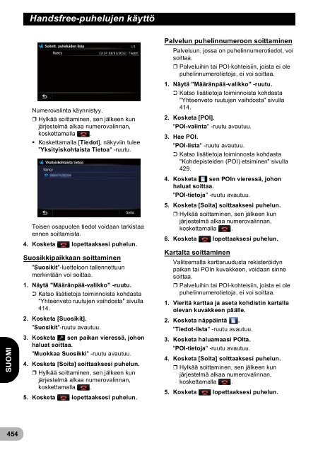 Pioneer AVIC-F940BT - User manual - danois, finnois, su&eacute;dois