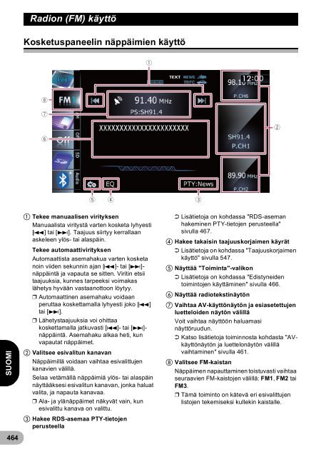 Pioneer AVIC-F940BT - User manual - danois, finnois, su&eacute;dois