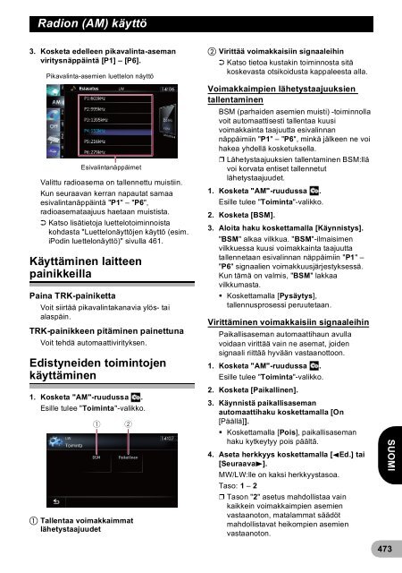 Pioneer AVIC-F940BT - User manual - danois, finnois, su&eacute;dois