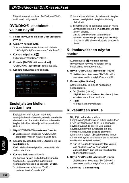 Pioneer AVIC-F940BT - User manual - danois, finnois, su&eacute;dois