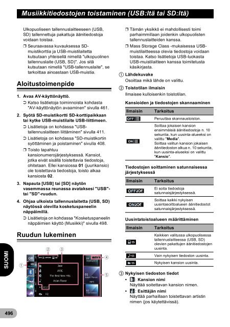 Pioneer AVIC-F940BT - User manual - danois, finnois, su&eacute;dois