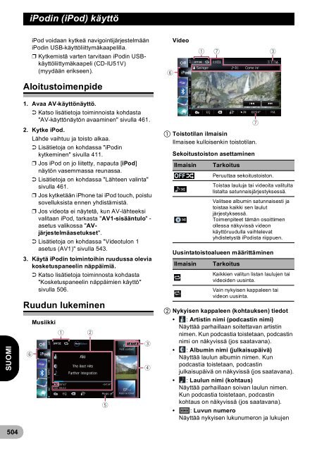 Pioneer AVIC-F940BT - User manual - danois, finnois, su&eacute;dois