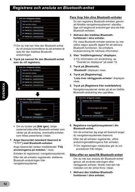 Pioneer AVIC-F940BT - User manual - danois, finnois, su&eacute;dois