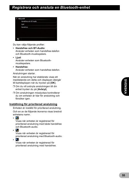 Pioneer AVIC-F940BT - User manual - danois, finnois, su&eacute;dois