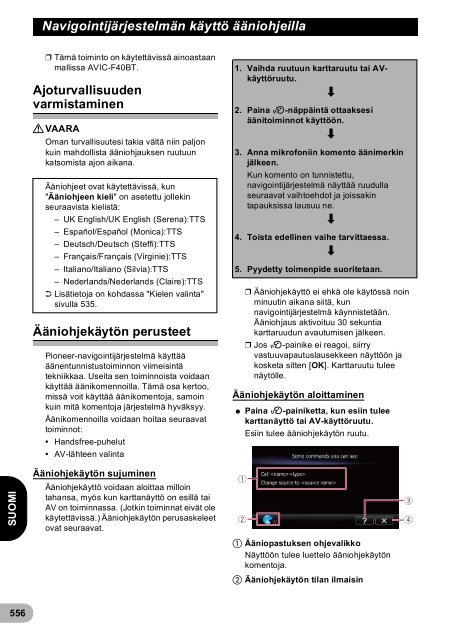 Pioneer AVIC-F940BT - User manual - danois, finnois, su&eacute;dois