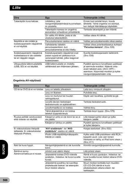 Pioneer AVIC-F940BT - User manual - danois, finnois, su&eacute;dois