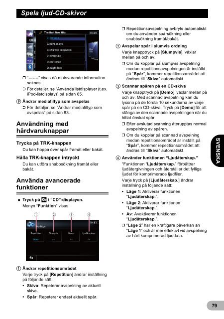 Pioneer AVIC-F940BT - User manual - danois, finnois, su&eacute;dois