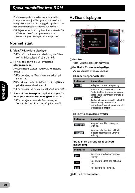 Pioneer AVIC-F940BT - User manual - danois, finnois, su&eacute;dois