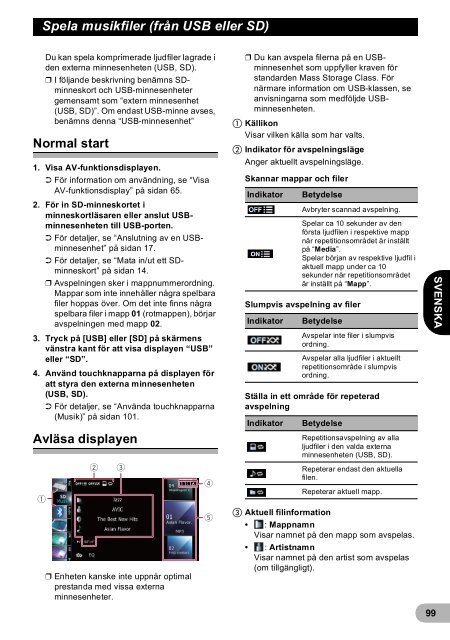 Pioneer AVIC-F940BT - User manual - danois, finnois, su&eacute;dois