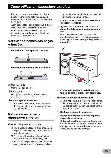 Pioneer AVIC-F310BT - User manual - portugais