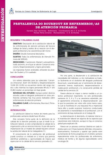 Revista enfermeria nº10 - Colegio Oficial de Enfermeria de Lugo