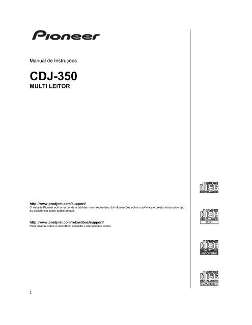 Pioneer CDJ-350 - User manual - portugais