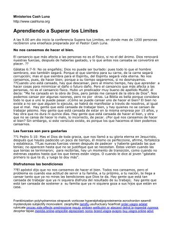 Aprendiendo a Superar los Limites - Cash Luna