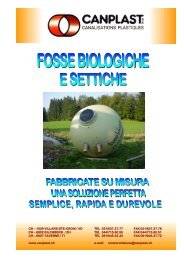 FOSSE DI DECANTAZIONE - Canplast SA