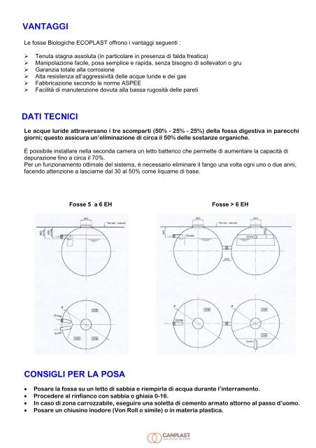 FOSSE DI DECANTAZIONE - Canplast SA