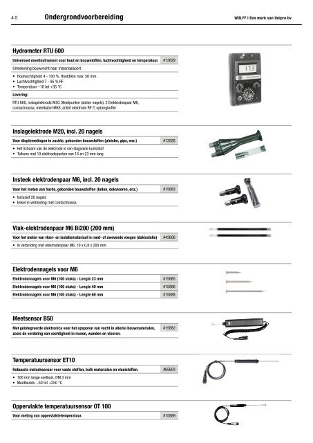 WOLFF Productoverzicht 2016