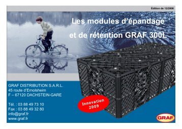 Les modules d'épandage et de rétention GRAF 300L - Canplast SA