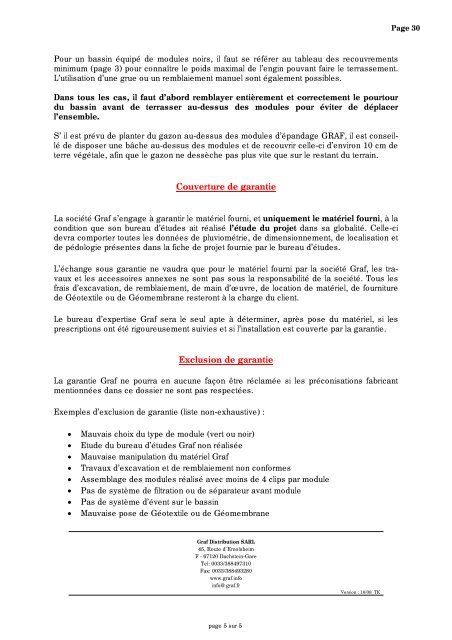 Les modules d'épandage et de rétention GRAF 300L - Canplast SA