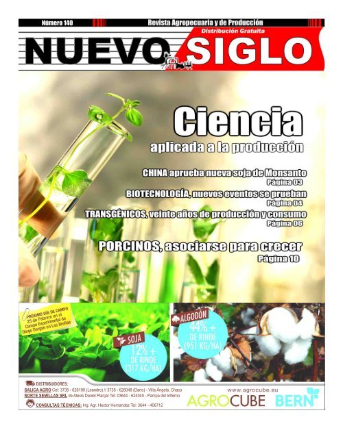 Revista Agropecuaria Nuevo Siglo nÚMERO 140 - Febrero 2016