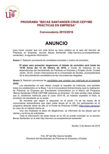 ANUNCIO (http://servicio.us.es/spee/becassantander)