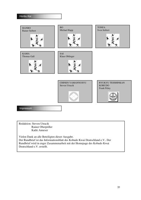 RUNDBRIEF 01 2006 - Kobudo Kwai Deutschland