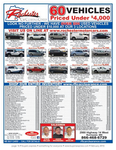 Buyers Express - Rochester Edition - February 2016