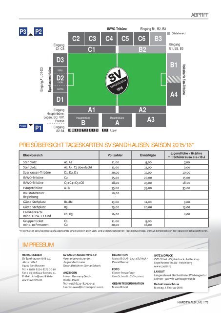 Hardtwald Live, Heft 10, Saison 2015/16