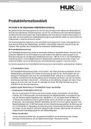 Produktinformationsblatt - Huk24