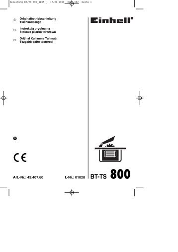 BT-TS 800 - Einhell