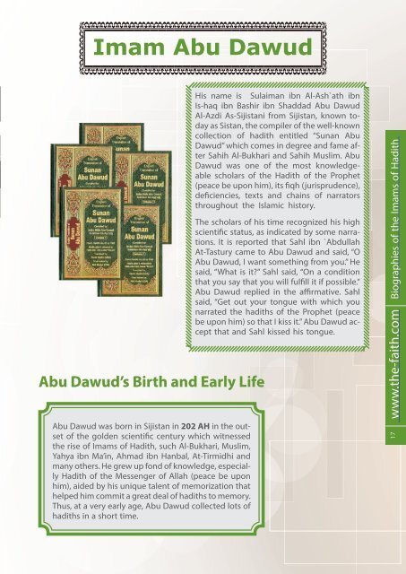 Biographies of the Imams of Hadith