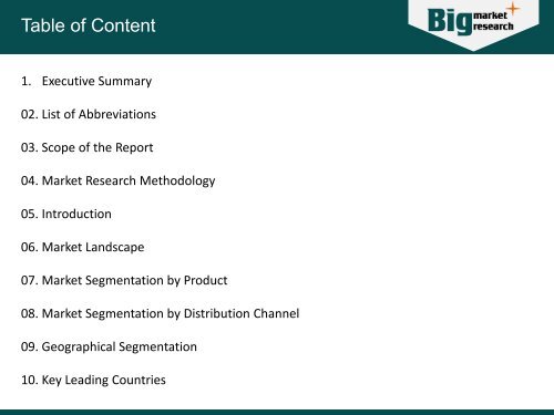 Canned Food Market Size, Trends and Opportunities 2015-2019