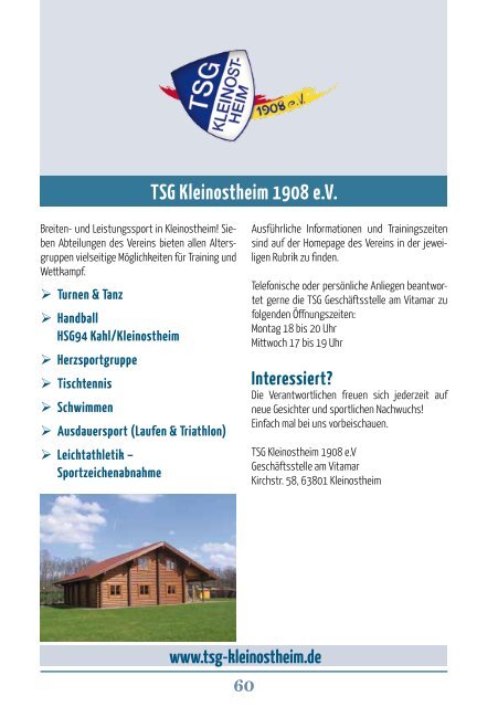 Orts- & Vereinsbroschüre Kleinostheim 2016