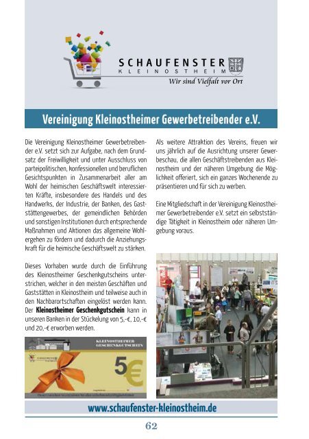 Orts- & Vereinsbroschüre Kleinostheim 2016