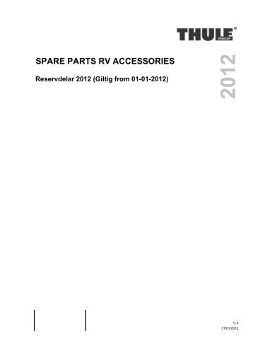 SPARE PARTS RV ACCESSORIES Reservdelar 2012 - KAMA Fritid