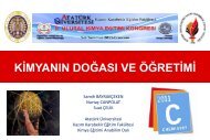 Kimyanın Tarihsel Gelişimi - Atatürk Üniversitesi