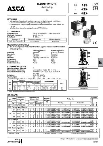 MAGNETVENTIL 3/2 374