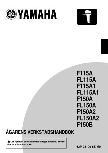 Yamaha F150A - 2014 - Mode d'emploi Svenska