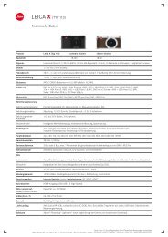 Datenblatt: Leica X Typ 113