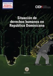 Informe sobre la situación de los derechos humanos en la República Dominicana