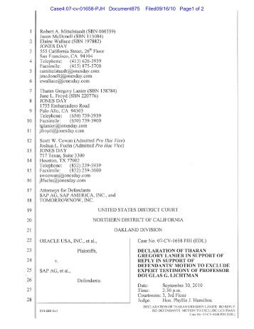 exhibit 2 - SAP Lawsuit Portal