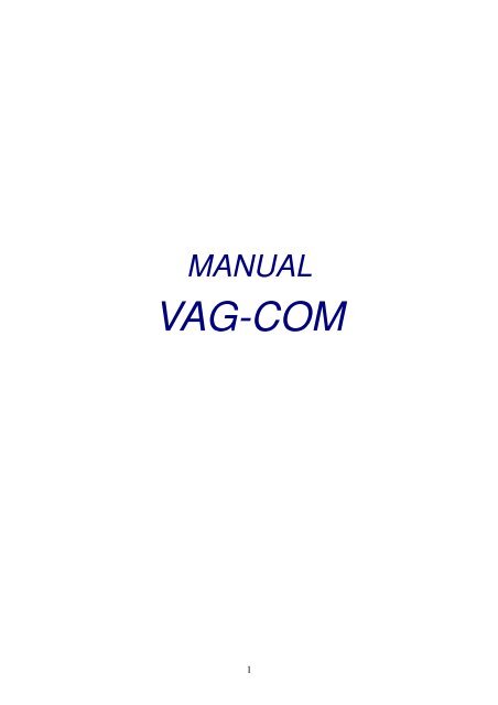 Preguntas y respuestas frecuentes sobre el VAG-COM, lector de averías para  Volkswagen, Audi, Seat y Skoda, PDF, Grupo Volkswagen