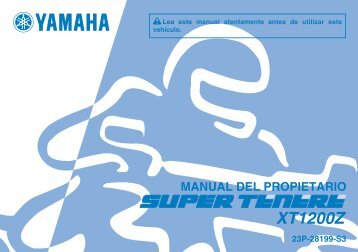 Yamaha XT1200Z - 2013 - Mode d'emploi EspaÃ±ol