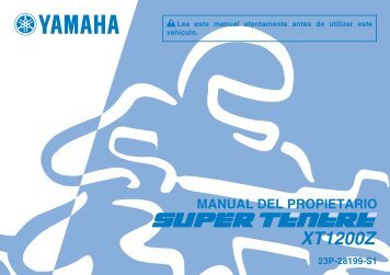 Yamaha XT1200Z - 2011 - Mode d'emploi EspaÃ±ol