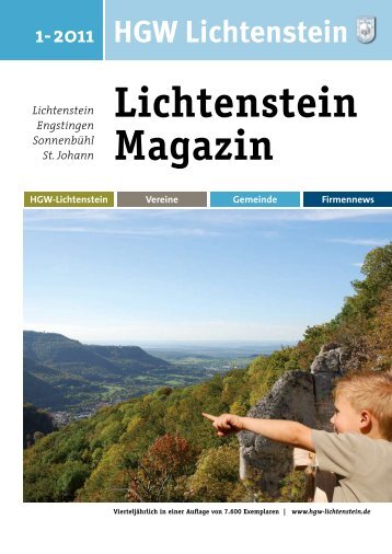 Lichtenstein Magazin - HGW Lichtenstein