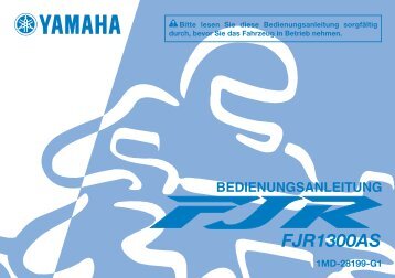 Yamaha FJR1300AS - 2015 - Mode d'emploi Deutsch