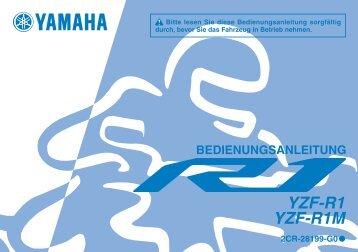 Yamaha YZF-R1 - 2015 - Mode d'emploi Deutsch