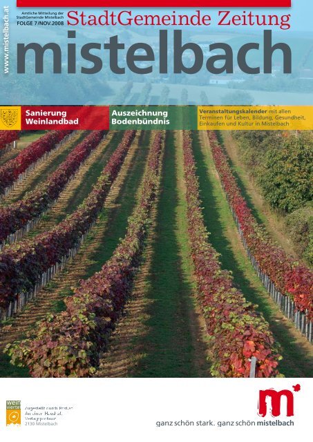 Gemeindezeitung 2008/7 (4,30 MB) - Mistelbach