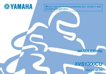 Yamaha XVS1300CU - 2014 - Mode d'emploi Nederlands
