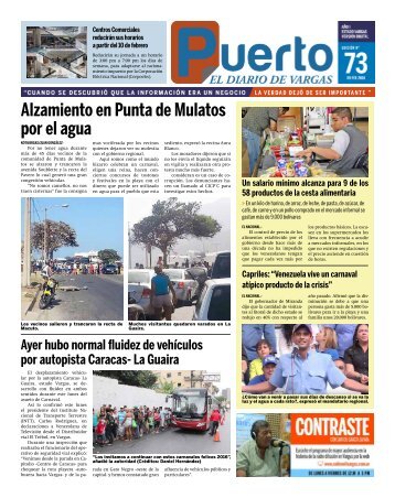 Alzamiento en Punta de Mulatos por el agua